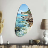 Beach Photo Tropical Paradise III - Asymmetric Metal Wall Art