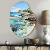 Beach Photo Tropical Paradise III - Asymmetric Metal Wall Art