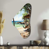 Beach Photo Tropical Vibes II - Asymmetric Metal Wall Art