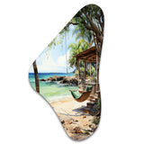 Beach Photo Tropical Vibes II - Asymmetric Metal Wall Art