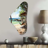 Beach Photo Tropical Vibes II - Asymmetric Metal Wall Art