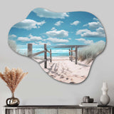 Beach Seascape Dreams Path I - Asymmetric Metal Wall Art