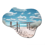 Beach Seascape Dreams Path I - Asymmetric Metal Wall Art