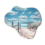 Beach Seascape Dreams Path I - Asymmetric Metal Wall Art