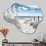 Beach Seascape Dreams Path II - Asymmetric Metal Wall Art