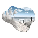 Beach Seascape Dreams Path II - Asymmetric Metal Wall Art