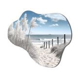 Beach Seascape Dreams Path II - Asymmetric Metal Wall Art