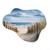 Tranquility Path To Dune Beach I - Asymmetric Metal Wall Art