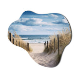 Tranquility Path To Dune Beach I - Asymmetric Metal Wall Art