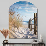 Tranquility Path To Dune Beach III - Asymmetric Metal Wall Art