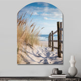 Tranquility Path To Dune Beach III - Asymmetric Metal Wall Art