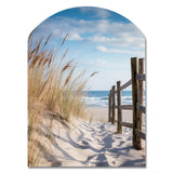 Tranquility Path To Dune Beach III - Asymmetric Metal Wall Art