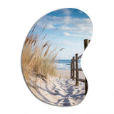 Tranquility Path To Dune Beach III - Asymmetric Metal Wall Art