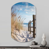 Tranquility Path To Dune Beach III - Asymmetric Metal Wall Art