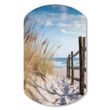 Tranquility Path To Dune Beach III - Asymmetric Metal Wall Art