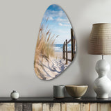 Tranquility Path To Dune Beach III - Asymmetric Metal Wall Art