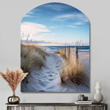 Path To The Beach II - Asymmetric Metal Wall Art