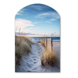 Path To The Beach II - Asymmetric Metal Wall Art