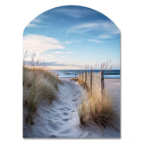 Path To The Beach II - Asymmetric Metal Wall Art