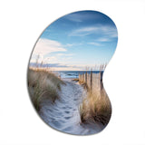 Path To The Beach II - Asymmetric Metal Wall Art