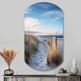 Path To The Beach II - Asymmetric Metal Wall Art