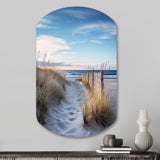 Path To The Beach II - Asymmetric Metal Wall Art