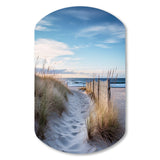 Path To The Beach II - Asymmetric Metal Wall Art