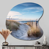 Path To The Beach II - Asymmetric Metal Wall Art