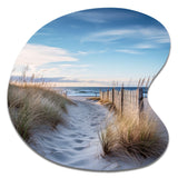 Path To The Beach II - Asymmetric Metal Wall Art