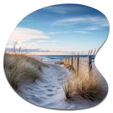 Path To The Beach II - Asymmetric Metal Wall Art