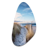 Path To The Beach II - Asymmetric Metal Wall Art