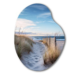 Path To The Beach II - Asymmetric Metal Wall Art