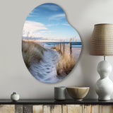 Path To The Beach II - Asymmetric Metal Wall Art