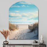 Path To The Beach III - Asymmetric Metal Wall Art