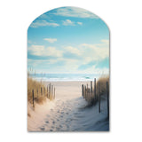 Path To The Beach III - Asymmetric Metal Wall Art