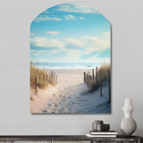 Path To The Beach III - Asymmetric Metal Wall Art