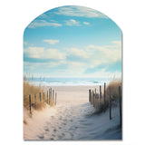 Path To The Beach III - Asymmetric Metal Wall Art