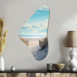 Path To The Beach III - Asymmetric Metal Wall Art