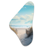 Path To The Beach III - Asymmetric Metal Wall Art