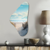 Path To The Beach III - Asymmetric Metal Wall Art