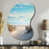 Path To The Beach III - Asymmetric Metal Wall Art