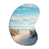 Path To The Beach III - Asymmetric Metal Wall Art