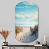 Path To The Beach III - Asymmetric Metal Wall Art