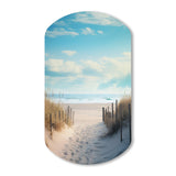 Path To The Beach III - Asymmetric Metal Wall Art