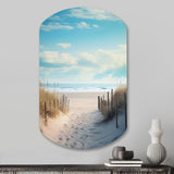 Path To The Beach III - Asymmetric Metal Wall Art