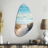 Path To The Beach III - Asymmetric Metal Wall Art