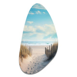 Path To The Beach III - Asymmetric Metal Wall Art