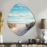 Path To The Beach III - Asymmetric Metal Wall Art