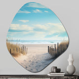 Path To The Beach III - Asymmetric Metal Wall Art