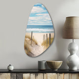 Path To The Beach VI - Asymmetric Metal Wall Art